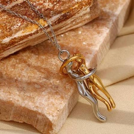Eternal Embrace Necklace — Gold Plated Pendant for Women