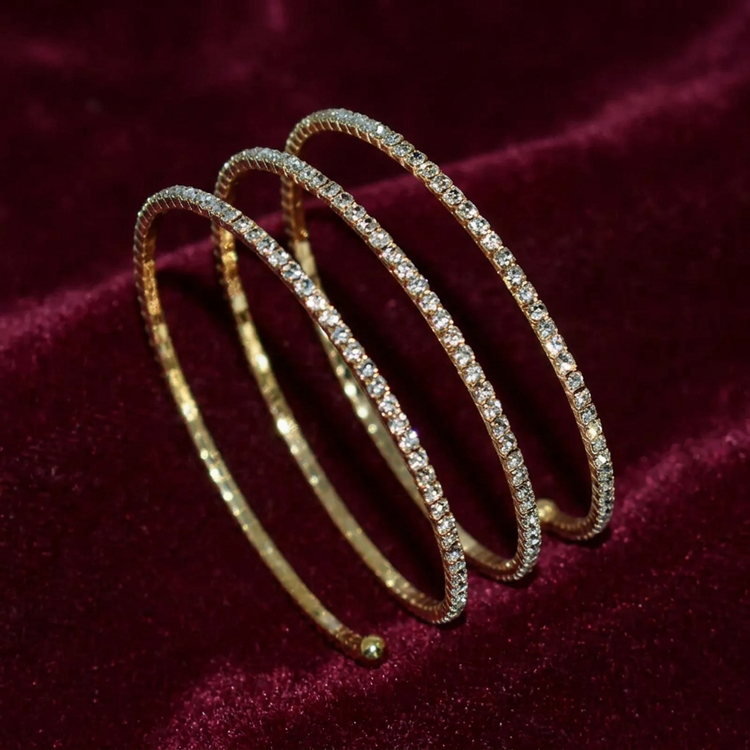 Bangle photo with a burgundy background edit