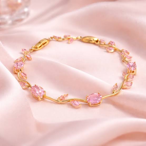 Tulip Crystal Bracelet — Floral Charm Bracelet for Women