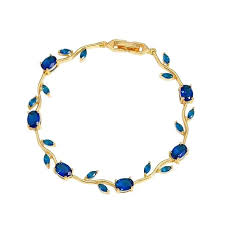 Tulip Crystal Bracelet — Floral Charm Bracelet for Women
