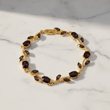 Tulip Crystal Bracelet — Floral Charm Bracelet for Women