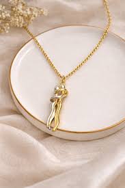 Eternal Embrace Necklace — Gold Plated Pendant for Women