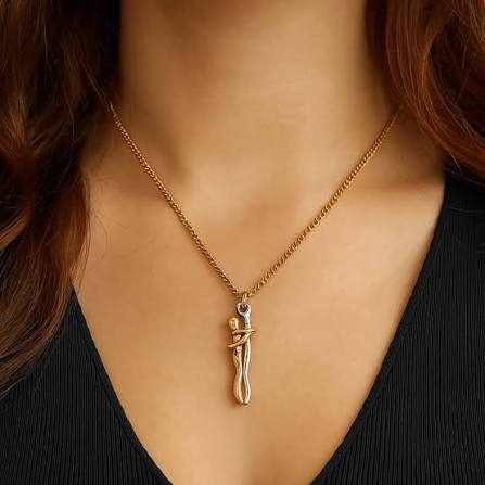 Eternal Embrace Necklace — Gold Plated Pendant for Women